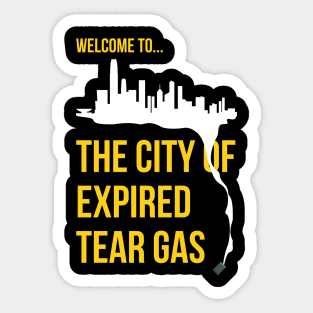 City of Expired Tear Gas -- 2019 Hong Kong Protest Sticker